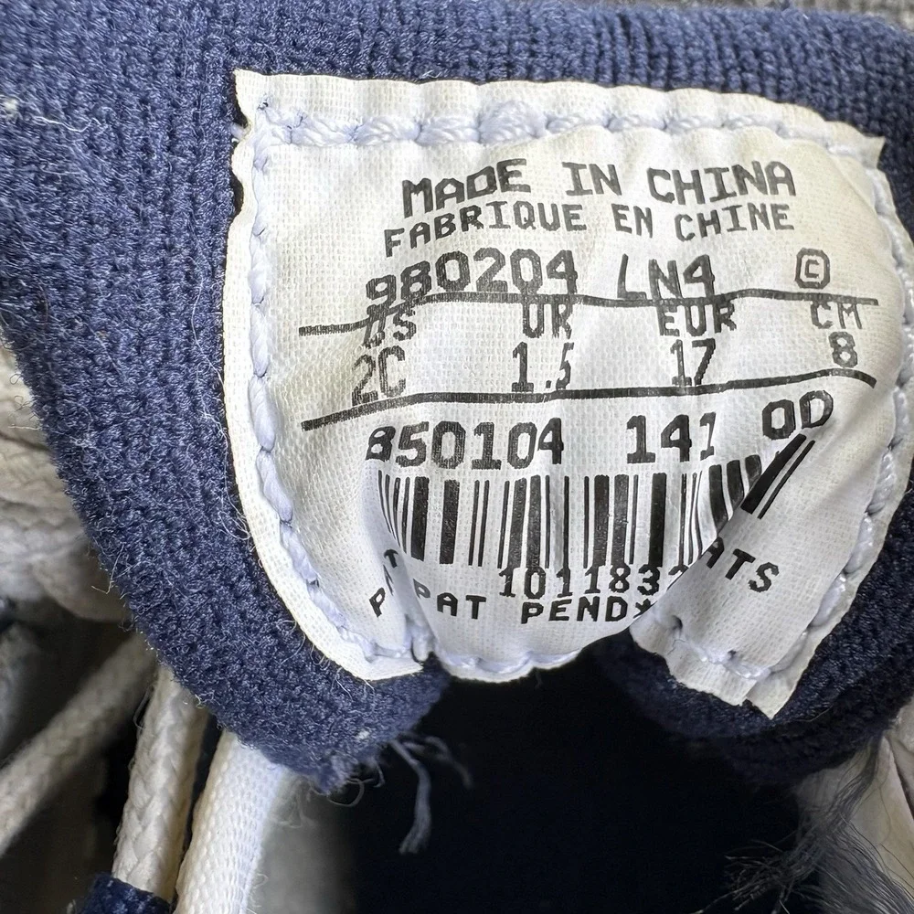 Vintage 1998 Nike Air Windtrailia Baby Toddler Shoes 2C Navy White 850104-141